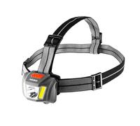 NEBO Einstein Duo 400 - 400 Lumen Dual-Color LED Headlamp with Red Light, Tilting Bracket, AAA Batteries Included, IPX4 Water Resistant