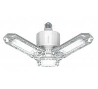 NEBO High Bright 6000 - 6,000 Lumen LED Garage & Utility Light with 3 Adjustable Panels, Screw-in E27 Base, 60W Power, Ideal for Garage/Basement/Closet, Indoor Use Only