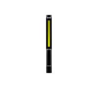 NEBO Lil Larry - 250 Lumen Torch with COB Work Light - Pocket Clip Magnetic Base for Hands-Free Lighting - Portable COB LED Flashlight - Hazard Light-Red, Black