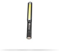 NEBO Lil Larry - 250 Lumen Torch with COB Work Light - Pocket Clip Magnetic Base for Hands-Free Lighting - Portable COB LED Flashlight - Hazard Light-Red (Black)