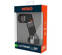 NEBO Luxtreme SL100 Spotlight - Rechargeable Torch with Ultra Long 1 Mile Beam Distance - Flashlight with USB Charging Cable Included