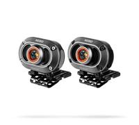 NEBO MYCRO 250 Rechargeable Headlamp | 250 Lumens, 3 Light Modes, Water Resistant, Adjustable Strap, Super Bright Head Lamp for Camping & Hiking, Includes USB Charging Cable - 2 Pack