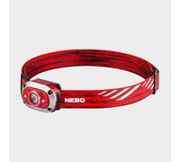 NEBO MYCRO 450 Rechargeable Headlamp | 450 Lumens, 6 Light Modes, Water Resistant, Detachable Hat Clip, Super Bright Head Lamp for Camping & Hiking, Includes USB Charging Cable (Red)