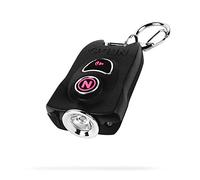 NEBO MYPAL Rechargeable Keychain Flashlight & Safety Alarm | 400 Lumens, 7 Light Modes, Loud 115db Alarm, Durable & Water Resistant for Personal Security, Includes Charging Cable - Black