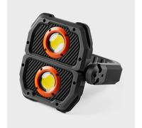 NEBO Omni 3K Lumen Work Light for Tradespeople - Impact & Water Resistant - With Dual COB Output - Portable USB-C Rechargeable Torch with Rotating Magnetic Handle