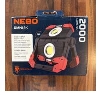 NEBO OMNI Rechargeable Light 2K Lumen Direction+ Power Bank Rechargeable New
