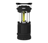 NEBO Poppy - 360 Dual Camping Lantern & Flashlight - 300 Lumen Battery Powered Spotlight, Up To 18 Hour Runtime, Adjustable Handle, Water & Impact Resistant Hiking Torch