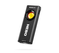 NEBO Slim+ Pocket Work Light - Rechargeable 1200 Lumen Mini Torch with Red COB Light - Waterproof, Variable Lumen Strength & Magnetic Base for Mounted Lighting