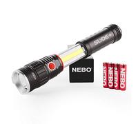 NEBO SLYDE+ 300 Lumen LED Flashlight & Red COB Work Light, 4x Zoom & Strong Magnetic Base, EDC & Camping Flashlight, LED Emergency Light