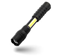 NEBO Slyde King 2K Tactical Torch - 2000 Lumen Rechargeable Flashlight & 500 Lumen Work Light - 5 Lighting Modes & Magnetic Base, Black