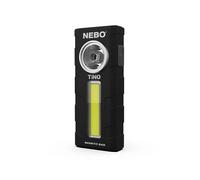 NEBO Tino 300 Lumen Pocket Torch & Work Light - Dimming, Power Memory Recall, Magnetic Torch Base & Hook - Water & Impact Resistant - AAA Battery Powered