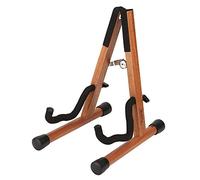 Neboic Wooden Stand With Bow Holder - Foldable A-Frame for Violin, Ukulele, Banjo, and Mandolin