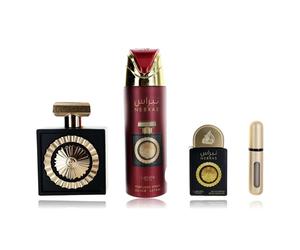 Nebras 3 Piece Gift Set Eau de Parfum By Lattafa - 100ml + 20ml + 200ml Deodoran