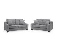 Nebraska 3+2 Sofa Set Grey Fullback