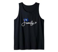 Nebraska Family - Nebraskan Flag Heritage Word Art Tank Top