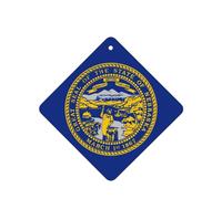 Nebraska Flag Car Air Fresheners Cards - 6 Pieces,Cardstock Scented Decor For Cars,Bedrooms, Closets