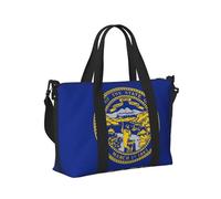 Nebraska Flag Print Travel Duffle Bag,Handheld Shoulder Weekender Overnight Bag for Yoga,Gym,Travel