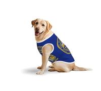 Nebraska Flag Soft Cotton T-Shirt Vest For Large Dogs, Print Pet Clothes Breathable Pet Pullover Tee Sleeveless Sweatshirt (3xl-5xl)