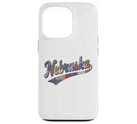 Nebraska Patchwork Script Cute Feminine State Women's Girls Case for iPhone 13 Pro