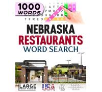 Nebraska Restaurants Word Search: Large Print