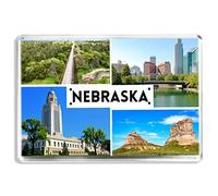 Nebraska - US State - Souvenir Tourist - Fridge Magnet - Novelty Keepsake Gift