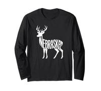 Nebraska White Tailed Deer Long Sleeve T-Shirt