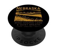 Nebraska Wind-Shaped Land And Quiet Breath Since 1867 PopSockets Adhesive PopGrip