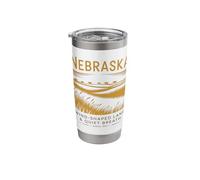 Nebraska Wind-Shaped Land and Quiet Breath Since 1867 Stainless Steel Insulated Tumbler