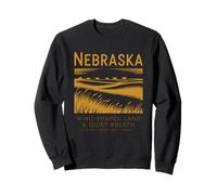 Nebraska Wind-Shaped Land And Quiet Breath Since 1867 Sweatshirt