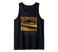 Nebraska Wind-Shaped Land and Quiet Breath Since 1867 Tank Top