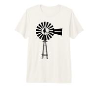 Nebraska Windmill, Vintage, Antigue Premium T-Shirt
