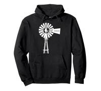 Nebraska Windmill, Vintage, Old Fashioned, Farm Pullover Hoodie