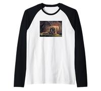 Nebuchadnezzar by William Blake Raglan Baseball Tee