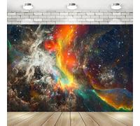 Nebula Airplane Starry Sky Universe Galaxy Cosmos Milky Way Happy Birthday Photography Background Print Wall Decorations Background Party Background Decor