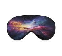 Nebula and Galaxy in The Universe Sleeping Mask Sleep Mask for Side Sleeper Relaxing Zero Pressure Night Blindfold Light Block-Out Eye Mask for Sleep with Easy Adjustable Strap