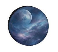 Nebula and Moon Universal Tire Cover Replacement Oxford Fabric Waterproof Wheel Protector for SUV Truck RV Camper Dust Snow Sun Protection 24
