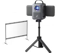 Nebula by Anker P1i 1080p Smart LED Projector with 100-Inch Screen and Stand, Black