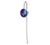 Nebula Colorful Metal Bookmark Galaxy Star Stainless Steel Book Mark Page Clips for Women Men Reading Gifts for Book Lovers Readers