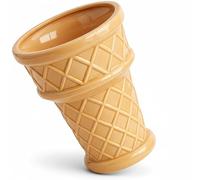 Nebula Colors Ceramic Ice Cream Cone Planter - 7 Inch Plant Pot with Drainage Hole for Indoor & Outdoor Use for Plant Lovers - Ideal for Succulents, and Medium Plants