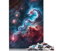 Nebula Dragon Wyrm Art Puzzle 300 Pieces Jigsaws Wooden Puzzle for Adults And Teenager Puzzles for Adults 1000pcs (75x50cm)