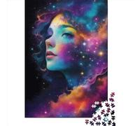 Nebula Face Charming Woman Puzzles for Adults 1000 Piece Puzzle for Teenager Age 12 Years Up Christmas Eve Gifts 1000pcs (75x50cm)