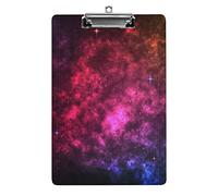 Nebula Galaxy and Shining Stars A4 Size Clipboard Funny Aesthetic Working Studying Letter Standard Clip Board 12.5×8.5 in Hardboard for School Classroom Kids Writing Drawing