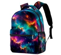 Nebula Galaxy Star Classic Travel Backpack for Men Women, Lightweight Casual Daypack with Multiple Pockets, Water Resistant School Bookbag & Outdoor Rucksack