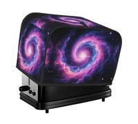 Nebula Galaxy Toaster Cover 2 Slice, Waterproof Bread Machine Covers with Pockets Universal Size Kitchen Small Appliance Cover with Handle, Dust and Fingerprint Protection