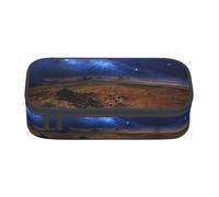 Nebula in Desert Monument Valley Landscape Large Capacity Pencil Case Stationery Storage Bag with Zipper Boys Girls Students School