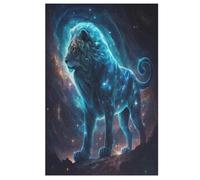 Nebula Lion 1000 Piece Jigsaw Puzzles for Adults Wooden Puzzle Challenging Game Family for Gifts 78×53cm