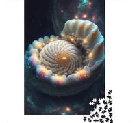 Nebula Nautilus 1000-Piece Jigsaw Puzzle for Adults, 70x50cm/1000pcs; Relaxed Solo Time at Home; White Card Pieces for A Neat Table