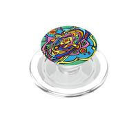 Nebula Pulse Celestial Orbit Design PopSockets PopGrip for MagSafe