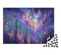 Nebula Residential View_4 Puzzles 1000 Piece Puzzle Challenge Toy Adults And over 12 Years Old Impossible Jigsaw Puzzle Educational Game Home Decoration Gift 70x50cm/1000pcs