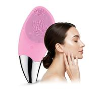Nebula Silicone Facial Cleansing Brush | 6-Speed Sonic Face Scrubber & Exfoliator for Acne, Blackheads & Pores | Rechargeable Silicone Face Scrubber for All Skin Types | Advanced Vibration | Pink